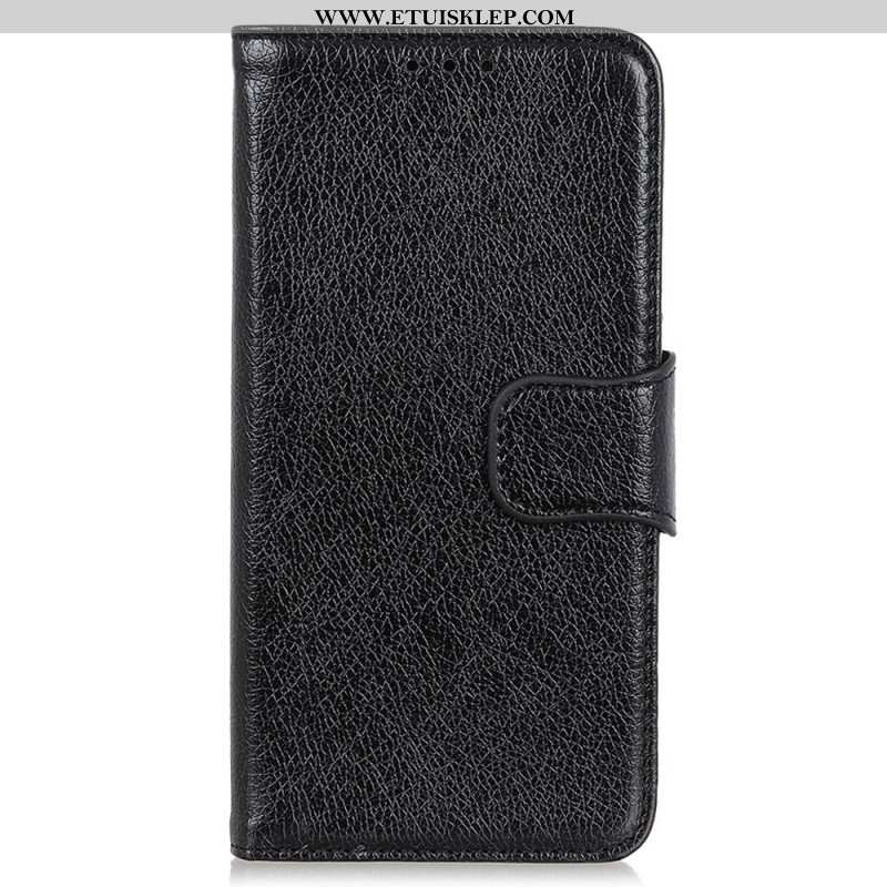 Etui Folio do Moto G73 5G Dwoina Skóry Nappa